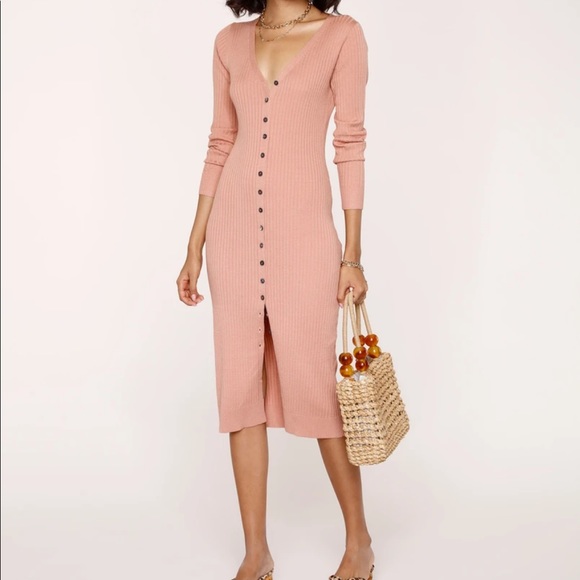 NWOT Heartloom Button down midi knit dress - Picture 5 of 13